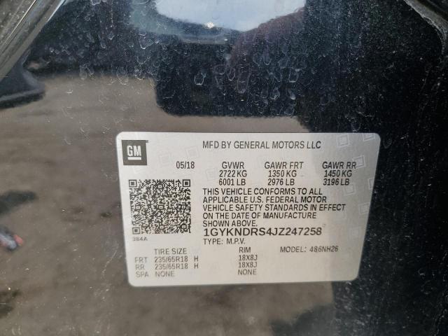 1GYKNDRS4JZ247258 - 2018 CADILLAC XT5 LUXURY 黑色 照片 13