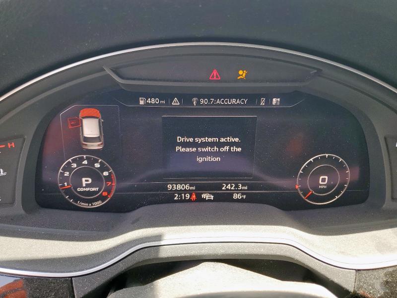 WA1VAAF7XKD002664 - 2019 AUDI Q7 PRESTIGE WHITE photo 9