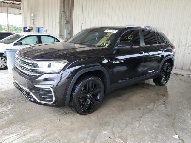 1V2JE2CA3NC201966 - 2022 VOLKSWAGEN ATLAS CROS SE შავი ფოტო 1