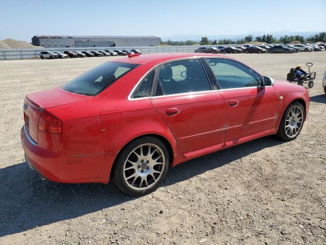 WAUGL78E26A049960 - 2006 AUDI S4 QUATTRO RED photo 3