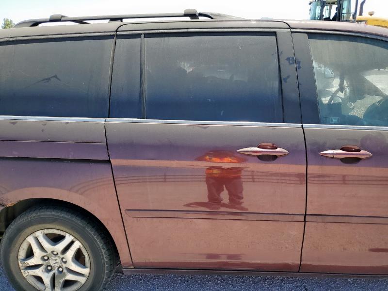 5FNRL38727B140628 - 2007 HONDA ODYSSEY EXL BURGUNDY photo 11
