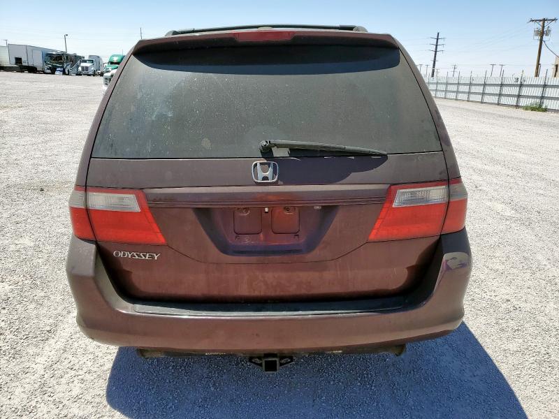5FNRL38727B140628 - 2007 HONDA ODYSSEY EXL BURGUNDY photo 6