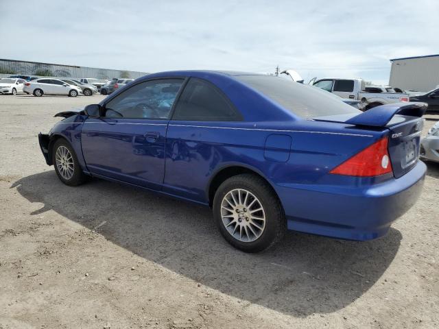 1HGEM22585L047217 - 2005 HONDA CIVIC LX BLUE photo 2