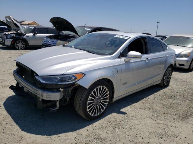 3FA6P0SU5HR163704 - 2017 FORD FUSION TITANIUM PHEV SILVER photo 1