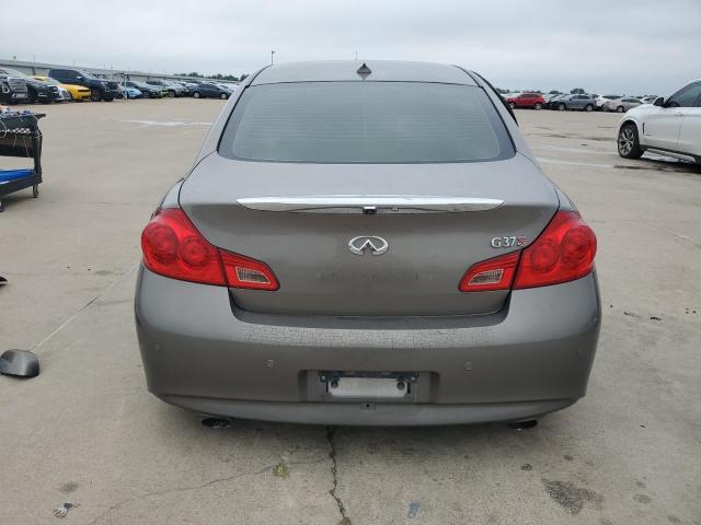 JN1CV6AP1AM200590 - 2010 INFINITI G37 BASE GRAY photo 6