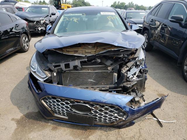 5NPE34AF7KH738097 - 2019 HYUNDAI SONATA LIMITED BLUE photo 5