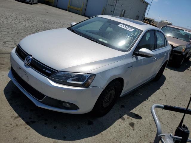 3VW637AJ6DM232765 - 2013 VOLKSWAGEN JETTA HYBRID SILVER photo 1