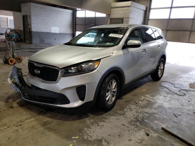 5XYPG4A38KG576362 - 2019 KIA SORENTO L SILVER photo 1