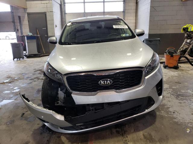 5XYPG4A38KG576362 - 2019 KIA SORENTO L SILVER photo 5