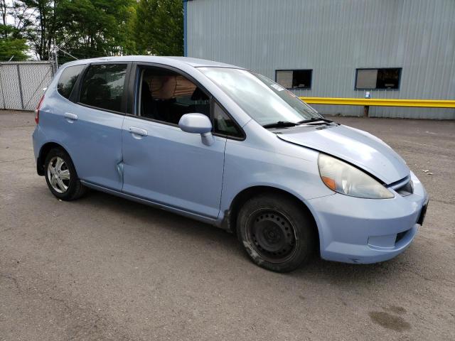 JHMGD38428S012483 - 2008 HONDA FIT BLUE photo 4