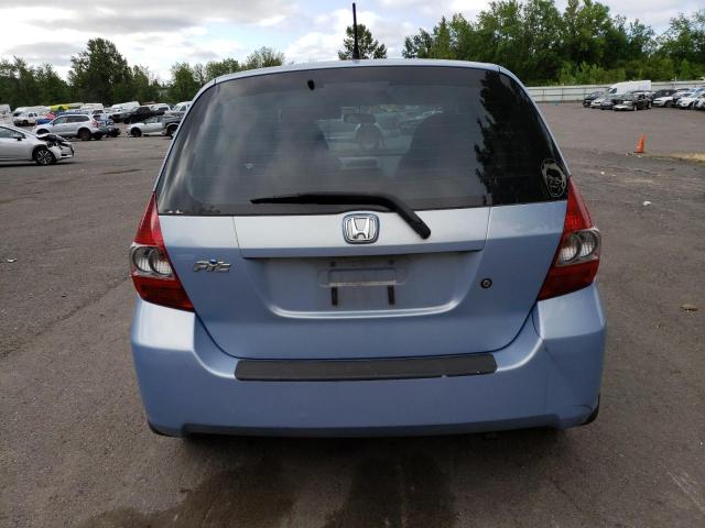 JHMGD38428S012483 - 2008 HONDA FIT BLUE photo 6