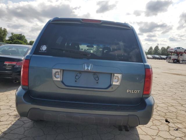 2HKYF18635H534250 - 2005 HONDA PILOT EXL BLUE photo 6