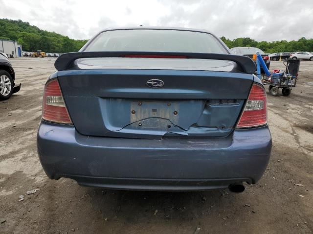 4S3BL626257201126 - 2005 SUBARU LEGACY 2.5I LIMITED BLUE photo 6