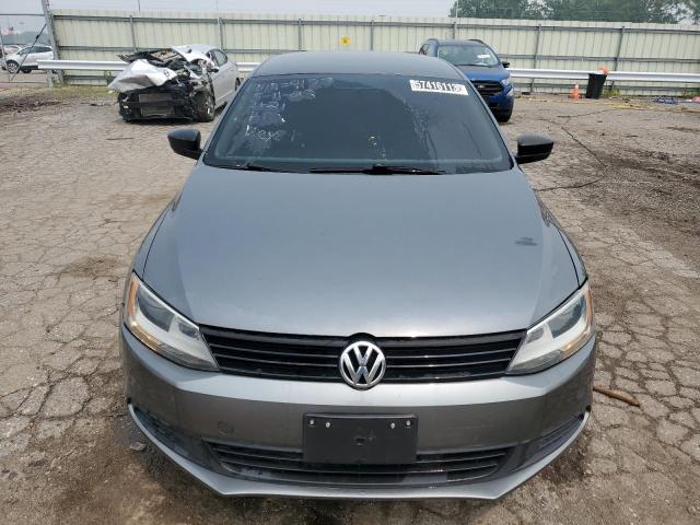 3VW2K7AJ6CM392127 - 2012 VOLKSWAGEN JETTA BASE 灰色 照片 5