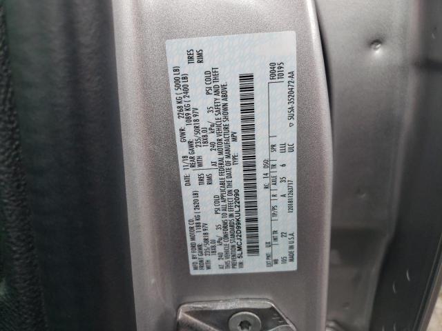 5LMCJ2D99KUL22090 - 2019 LINCOLN MKC SELECT 银色 照片 14