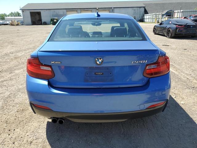 WBA1G9C50GV599679 - 2016 BMW 228 XI SULEV BLUE photo 6