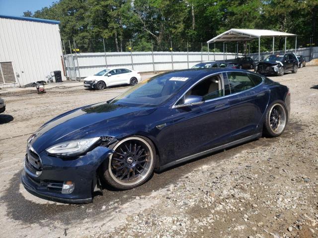 5YJSA1DP1DFP04055 - 2013 TESLA MODEL S BLUE photo 1