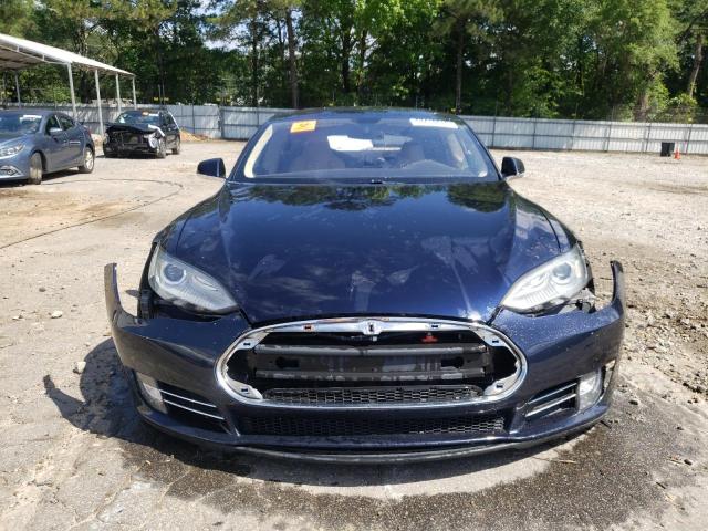 5YJSA1DP1DFP04055 - 2013 TESLA MODEL S BLUE photo 5