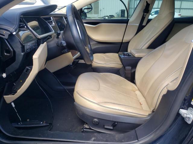 5YJSA1DP1DFP04055 - 2013 TESLA MODEL S BLUE photo 7