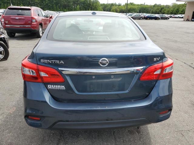 3N1AB7AP0HY293566 - 2017 NISSAN SENTRA S BLUE photo 6