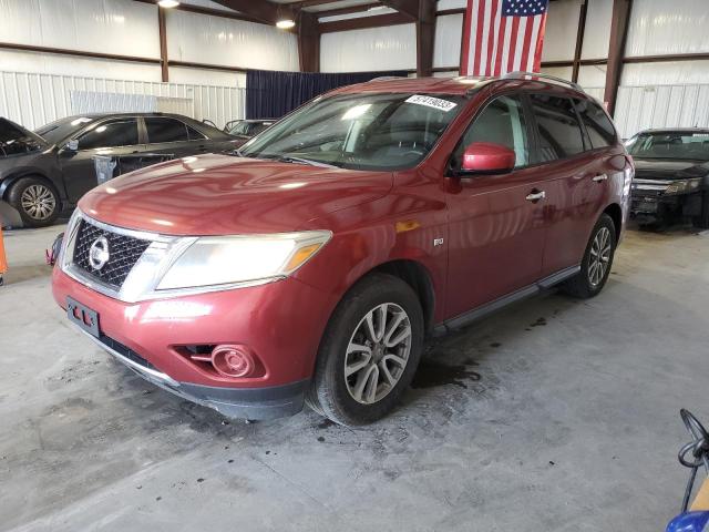 5N1AR2MN6EC609364 - 2014 NISSAN PATHFINDER S RED photo 1