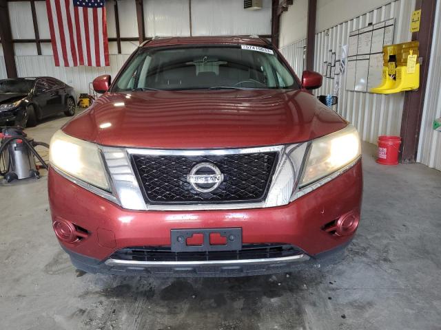 5N1AR2MN6EC609364 - 2014 NISSAN PATHFINDER S RED photo 5