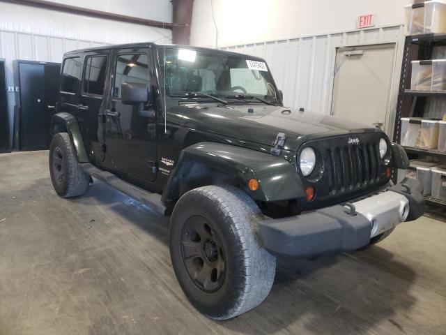 1J4BA5H10BL557387 - 2011 JEEP WRANGLER U SAHARA GREEN photo 1