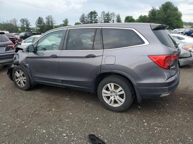 5FNYF5H13HB024768 - 2017 HONDA PILOT LX GRAY photo 2