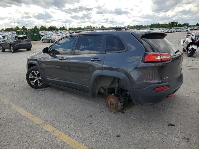 1C4PJMBS7GW130978 - 2016 JEEP CHEROKEE TRAILHAWK GRAY photo 2