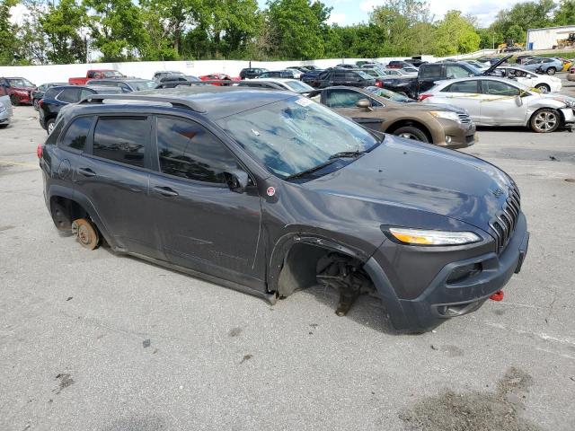 1C4PJMBS7GW130978 - 2016 JEEP CHEROKEE TRAILHAWK GRAY photo 4