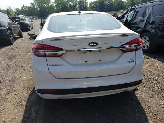 3FA6P0LU0HR357068 - 2017 FORD FUSION SE HYBRID WHITE photo 6