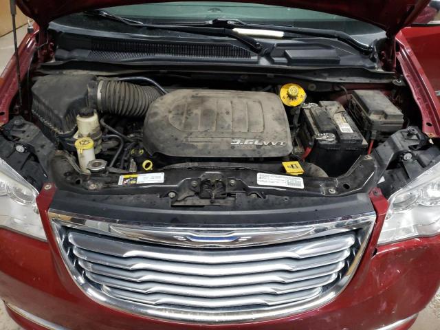 2C4RC1CG6FR571729 - 2015 CHRYSLER TOWN & COU TOURING L BURGUNDY photo 12