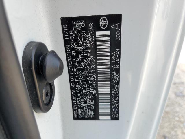 JTKJF5C72GJ020627 - 2016 TOYOTA SCION TC 白色 照片 13