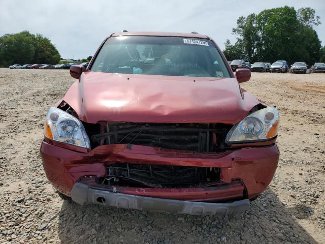 2HKYF18504H549665 - 2004 HONDA PILOT EXL RED photo 5