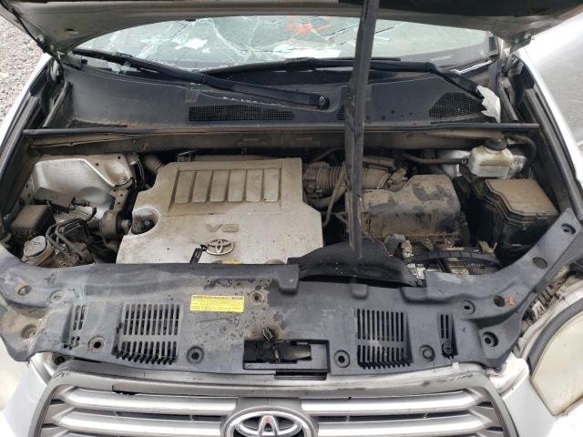 5TDKK3EH8AS018960 - 2010 TOYOTA HIGHLANDER SE GRAY photo 11