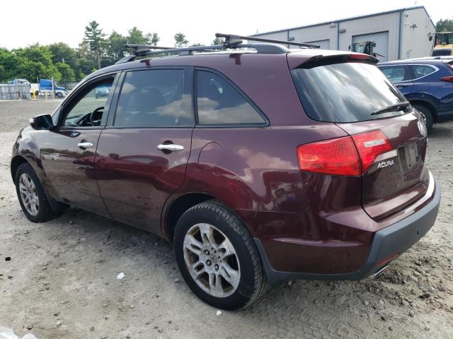 2HNYD28267H520907 - 2007 ACURA MDX BURGUNDY photo 2