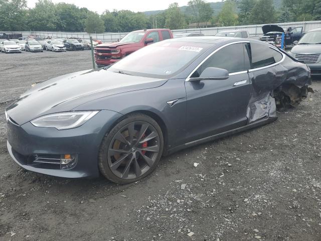 5YJSA1E44JF292049 - 2018 TESLA MODEL S Մոխրագույն լուսանկար 1