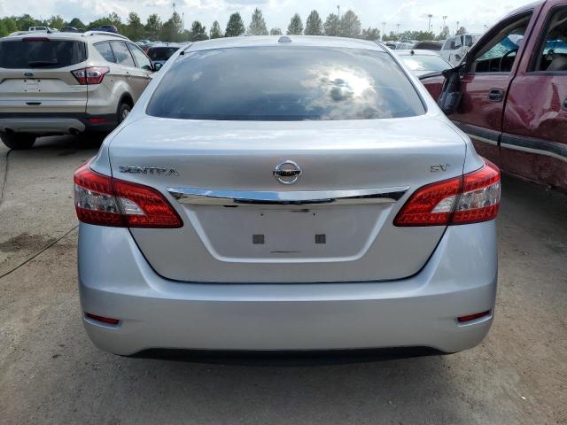 3N1AB7AP8FY302902 - 2015 NISSAN SENTRA S SILVER photo 6