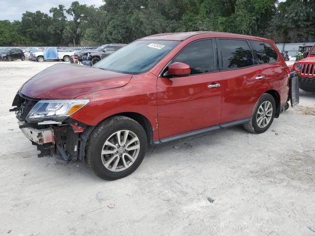 5N1AR2MN3FC642338 - 2015 NISSAN PATHFINDER S RED photo 1