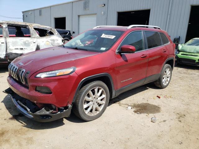 1C4PJLDS0GW273729 - 2016 JEEP CHEROKEE LIMITED RED photo 1