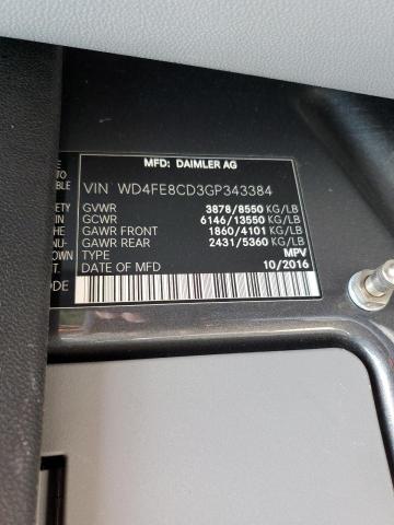 WD4FE8CD3GP343384 - 2016 MERCEDES-BENZ SPRINTER 2500 Grafitowy zdjęcie 10