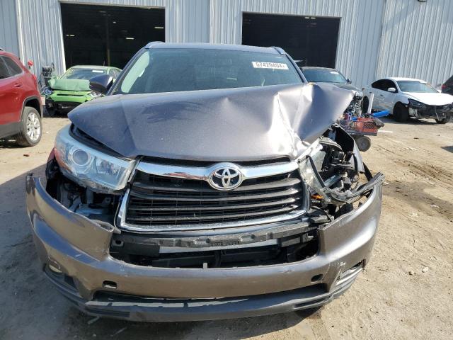 5TDKKRFH5GS126110 - 2016 TOYOTA HIGHLANDER XLE GRAY photo 5