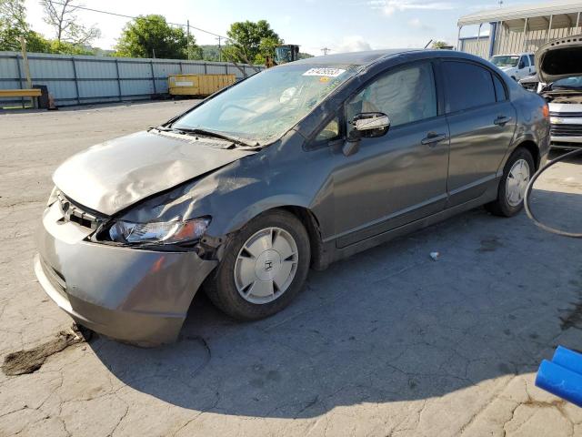 JHMFA36238S001482 - 2008 HONDA CIVIC HYBRID GRAY photo 1