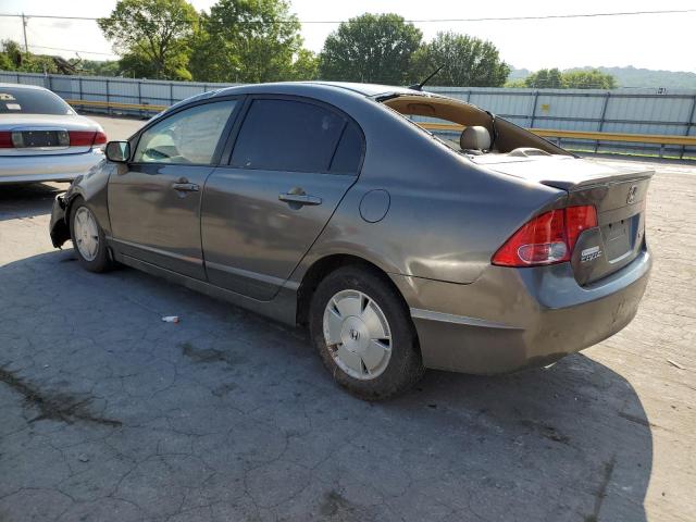 JHMFA36238S001482 - 2008 HONDA CIVIC HYBRID GRAY photo 2