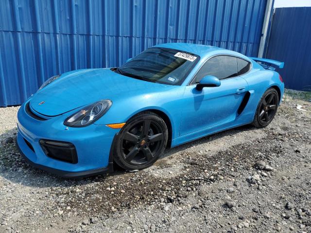 WP0AA2A8XFK161132 - 2015 PORSCHE CAYMAN BLUE photo 1