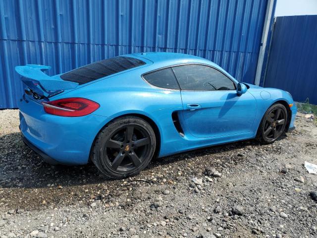 WP0AA2A8XFK161132 - 2015 PORSCHE CAYMAN BLUE photo 3