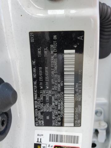 5TDHZRBH9MS533256 - 2021 TOYOTA HIGHLANDER XLE Ağ foto 14