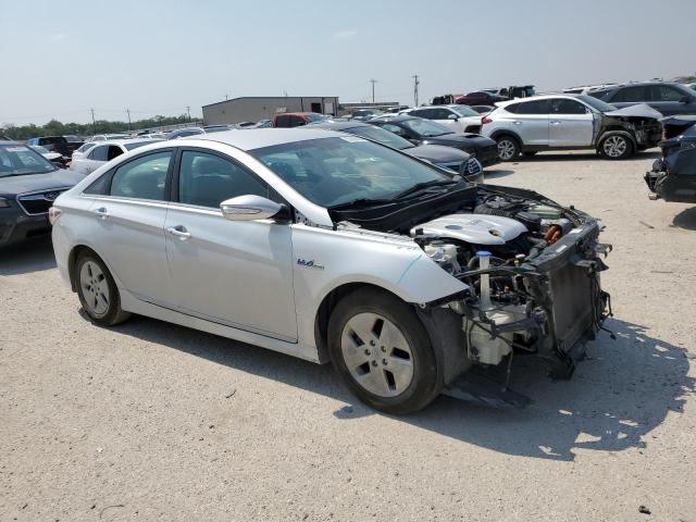 KMHEC4A45BA018234 - 2011 HYUNDAI SONATA HYBRID SILVER photo 4