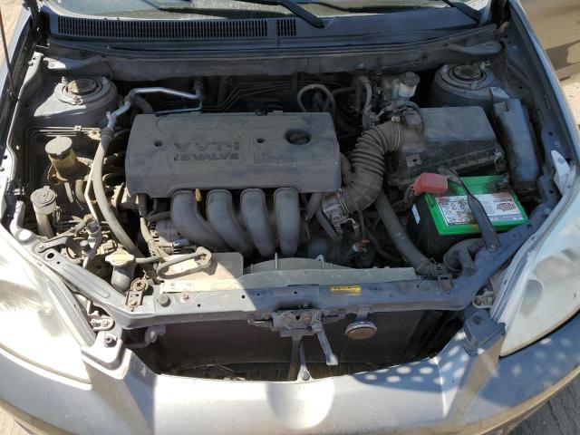 2T1KR32E08C697020 - 2008 TOYOTA COROLLA MA XR GRAY photo 11