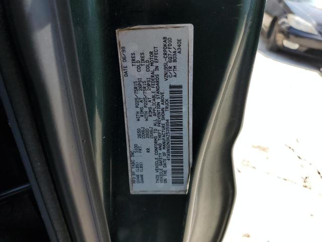 4TASN92N3XZ535994 - 1999 TOYOTA TACOMA XTRACAB PRERUNNER მწვანე ფოტო 12